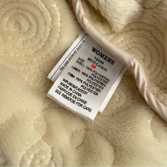 Woolrich field jacket embroidered swirl pattern cream soft lining sz Medium - Picture 10 of 13